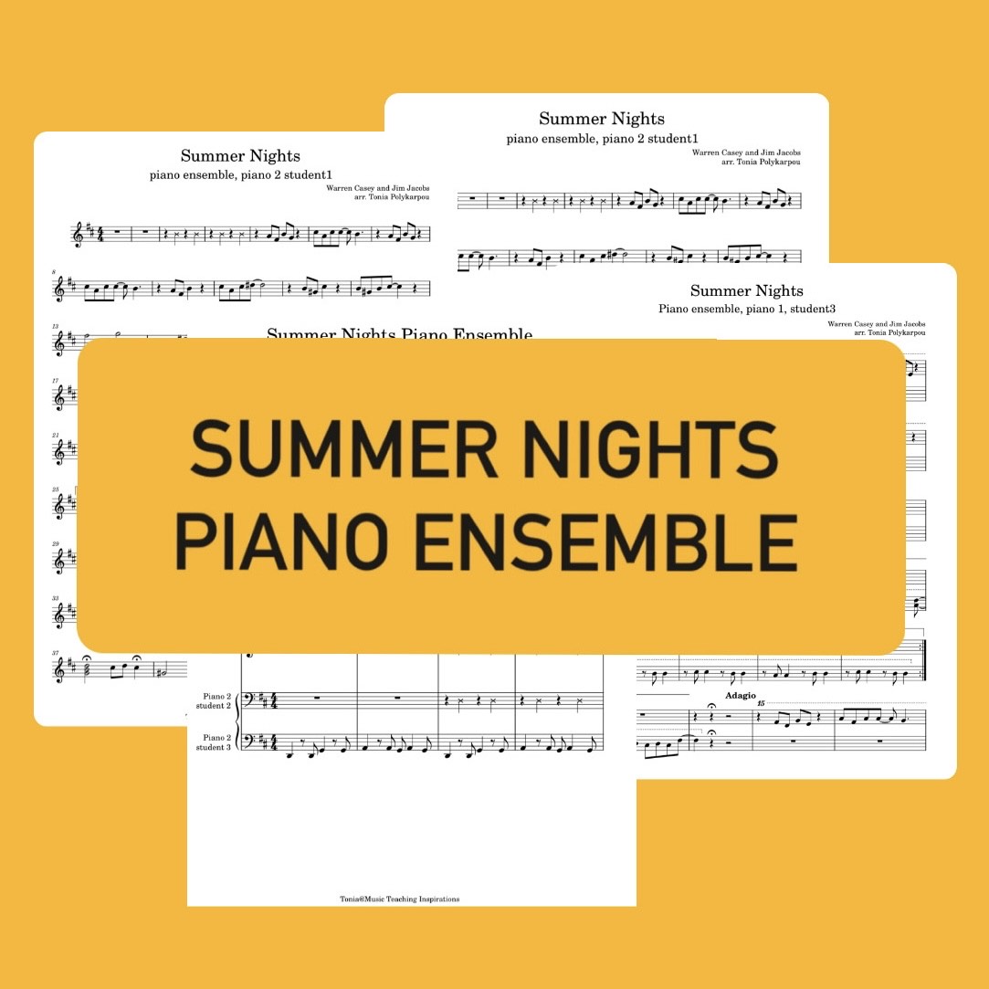 Summer Nights piano ensemble